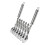 7 Wheel Pastry Cutter Tool Pasta Cutter Wheel with Handle, Stainless Steel Multiple Pasta Roller Cutter Tools 1