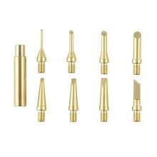 Heat Insert Nut Iron Tip Brass Hot Melt Heat Set Insert Tool Soldering Iron Tip 3D Printing Finishing Tool Trimming