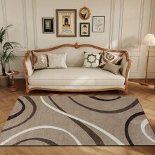 (100cmX150cm(39.37inX59.05in)) Thick 0.43inch - Gray and White Abstract Print Floor Mat - Durable, Machine Washable