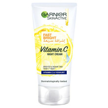Garnier SkinActive Fast Bright Night Cream with Vitamin C | Glowing Skin Moisturizer, Reduces Dullness And Improves Skin Glow - 50ml