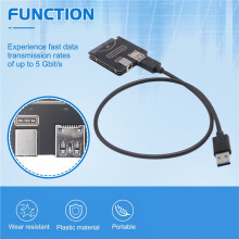 USB to SFF-8482 SAS 29Pin Adapter Hard Disk Drive 5Gbps HDD/SSD Converter with Chipset and Power Port