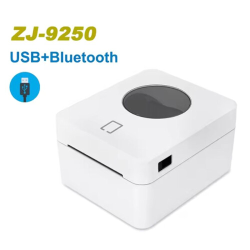 9250 Thermal Label Printer Express Waybill Shipping Printer Barcode QR Code Sticker Printer 25-104mm USB  US
