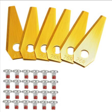 30Pcs Titanium-Plated Stainless Steel Replacement Blades for Indego 800, 1000, 1200 Automatic Lawnmower Blades,B