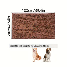 (coffee color 70*100cm) Dog Mat, Absorbs Moisture on Pet Feet, and Expanded Carpet
