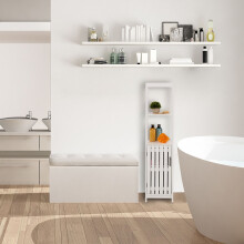 Mobiletto bianco per il bagno