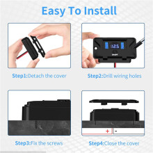 2X 12V-24V RV USB Power Outlet PD3.0 USB C 36W+Dual QC3.0 18W 3Ports Car Charger Socket Accessories A