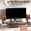 2X Desktop Speaker Stand Mount Studio Monitor Riser Support with Vibration Absorption Pad Mount 5