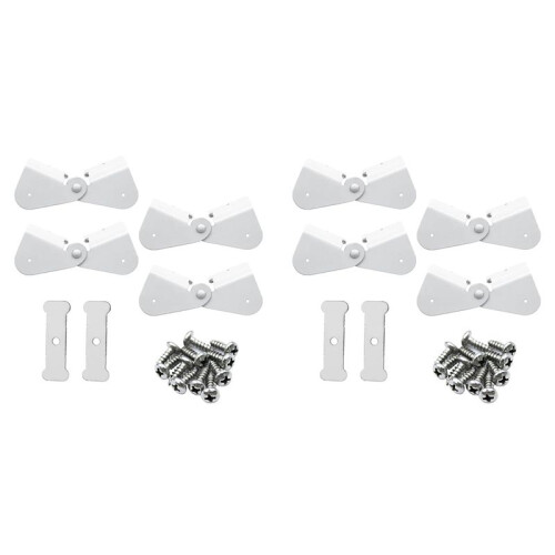 8 Pack Gutter Downspout Extensions Gutter Hinges Downspout Extension for Rectangle or Square Downspout