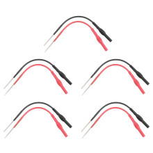 10 Sondas Traseras de Cuchara Flexibles, Pines de Sonda Trasera para Automóviles Compatibles con Cables de Prueba de Conector Tipo Banana de 4 mm