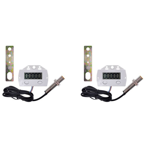 2X 5 Digit Electronic Digital Display Counter Proximity Industrial Magnetic Sensor  Punch Counter A