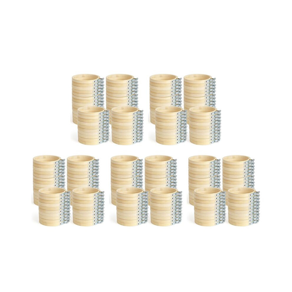 240Pieces 3Inch Embroidery Hoop Embroidery Hoop Bamboo Round Hoop For Diy Needlework, Sewing And Crafts 8Cm 6033198729686