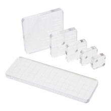 12Stk Stempelblock Acryl Weiß Transparent Und Langlebig