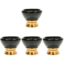4Pièces Bol Tibétain En Cuivre Noir Pour Décoration Et Yoga