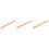 3Pièces En Bois Khaki Pour , Durable Confortable 3
