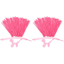 200Pcs Pink Latex Long Balloons for Creative Wedding Birthday Decor
