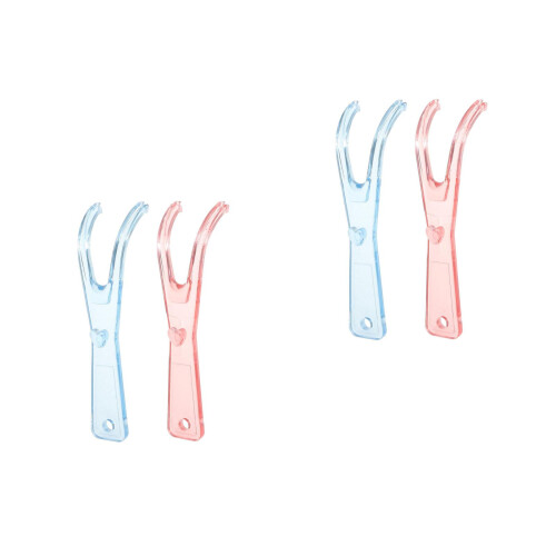 4Pcs Refillable Floss Handle Holders Non-Slip Grip Assorted Colors 1