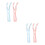 4Pcs Refillable Floss Handle Holders Non-Slip Grip Assorted Colors 4