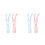4Pcs Refillable Floss Handle Holders Non-Slip Grip Assorted Colors 5