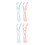 4Pcs Refillable Floss Handle Holders Non-Slip Grip Assorted Colors 6