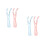 4Pcs Refillable Floss Handle Holders Non-Slip Grip Assorted Colors 7