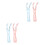 4Pcs Refillable Floss Handle Holders Non-Slip Grip Assorted Colors 10