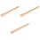 3Pcs Replacement Wooden Handle Khaki Durable Grip for Camping 2