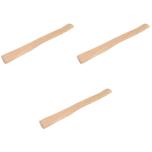 3Pcs Replacement Wooden Handle Khaki Durable Grip for Camping 1