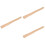 3Pcs Replacement Wooden Handle Khaki Durable Grip for Camping 5