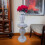 Silver Crushed Diamond Side Table 60cm Decor 3