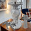 Silver Crushed Diamond Side Table 60cm Decor 5