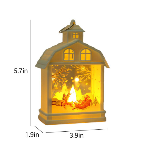 LED karácsonyi függőlámpás dekoráció elemekkel 2