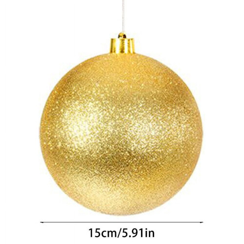 Bola de Natal de plástico inquebrável de 15 cm (6 polegadas) 1