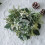 Christmas candle ring red berries snowy pine rustic 4