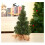 Mini Christmas Tree with Snow Wood Base Indoor Decor 5