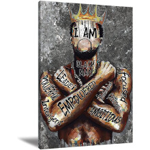 Canvastavla Black King 40x60 cm oramad