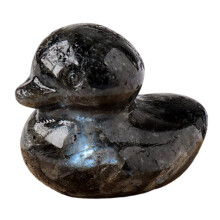 Crystal duckling sculpture miniature stone art 1 piece