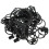 50pcs Black Stainless Steel Curtain Clips 1