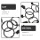 50pcs Black Stainless Steel Curtain Clips 4