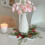 Christmas wreath candle ring with red berries and pinecones 5
