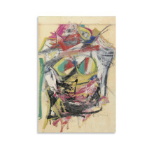 De Kooning Surrealist Canvas Poster 16x24 in (40x60 cm)