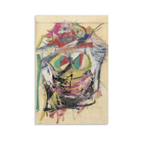 Willem de Kooning Canvaskonsttryck – surrealistisk affisch,