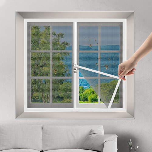 Rustfrit stål vinduesskærm 91x122 cm