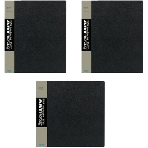 Art Portfolio Book 8.5 x 11 in Portrait Format 3 Pack