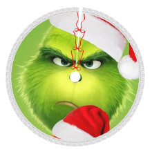 Grin-Ch Christmas Tree Skirt 48 Inch Rustic Holiday Decor