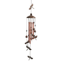Vintage copper metal wind chimes outdoor patio decoration