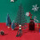 Christmas Tree Tapestry Wall Hanging, Cotton, 35x22cm 1