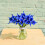 Artificial Calla Lilies Royal Blue 20 pcs 2