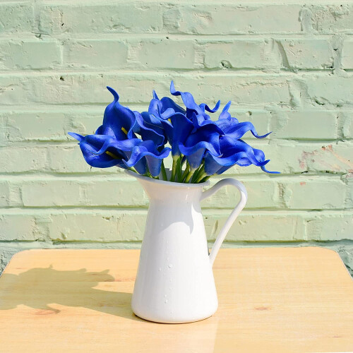 Artificial Calla Lilies Royal Blue 20 pcs 2