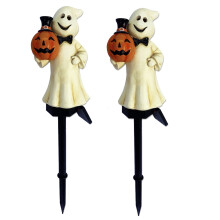 Solcelledrevet spøgelseslys til Halloween-havedekoration