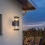 Applique da esterno nera, impermeabile IP65, 12W 4